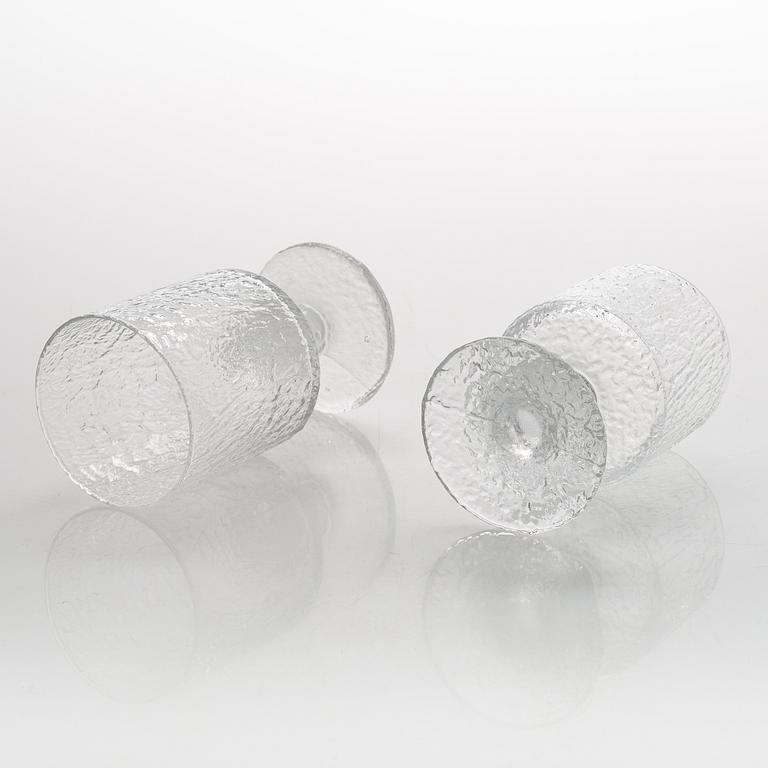 Timo Sarpaneva, juomalaseja, 23 kpl, "Senaattori",  Iittala.