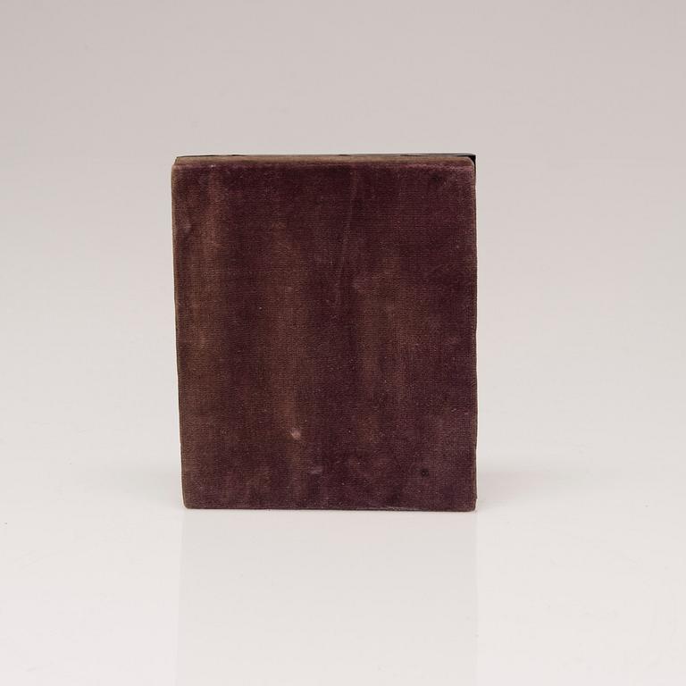 IKON, med delvis förgylld silverrisa, Moskva 1882-1899, Ryssland.