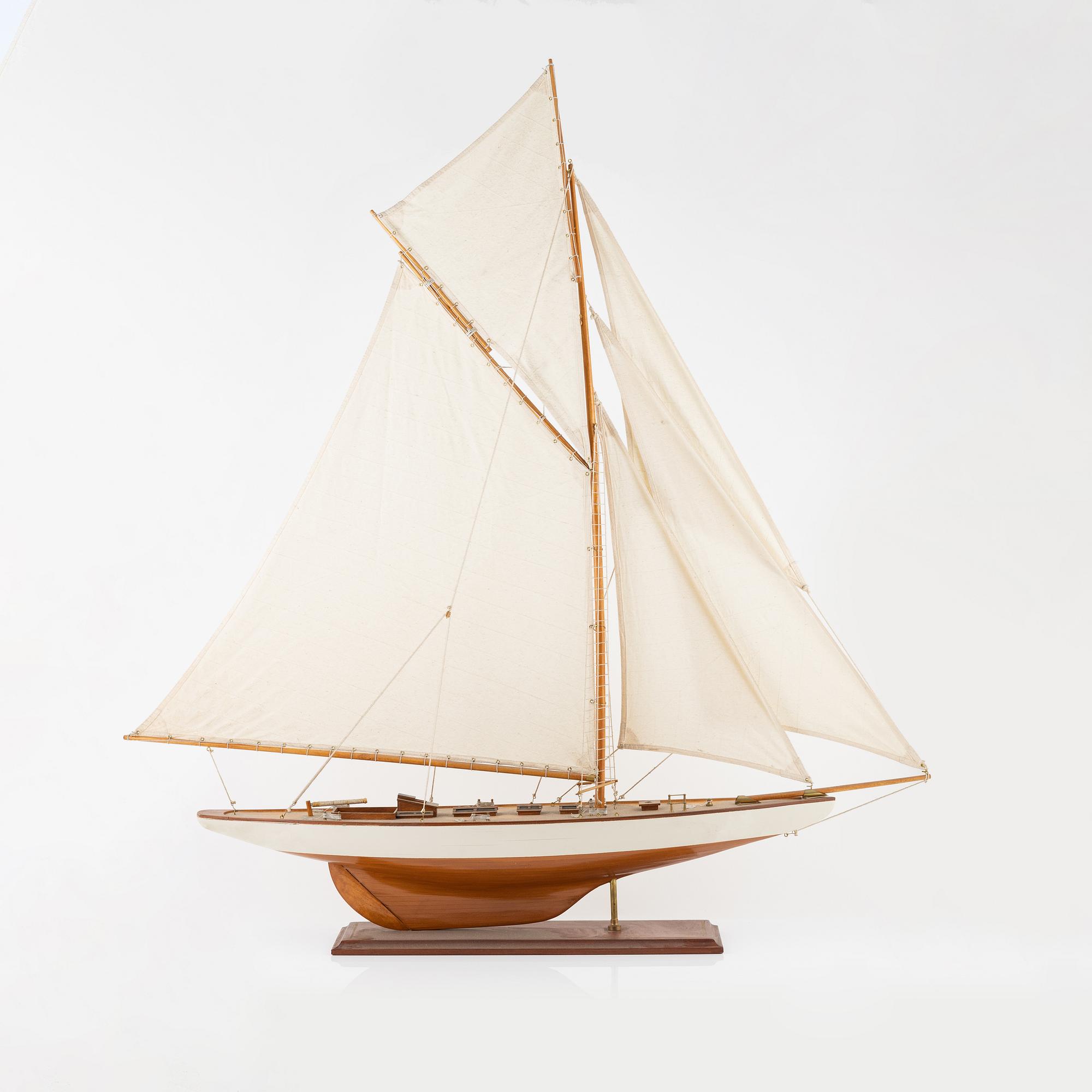 A decorative sailing boat. 20th Century.