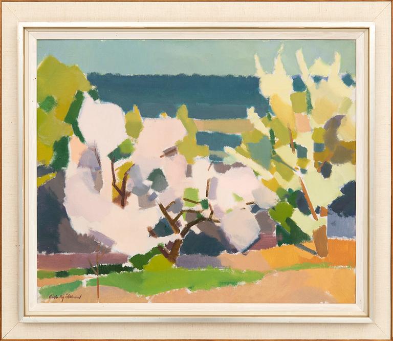 Richard Björklund, "Blommande fruktträd".