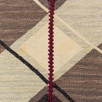 A carpet, tapestry weave, ca 245 x 184 cm.