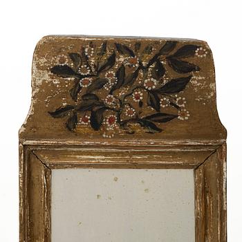 Mirror, folk art, circa 1800.