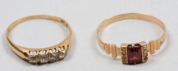 RINGAR, 4 st, 18K resp 20K guld.