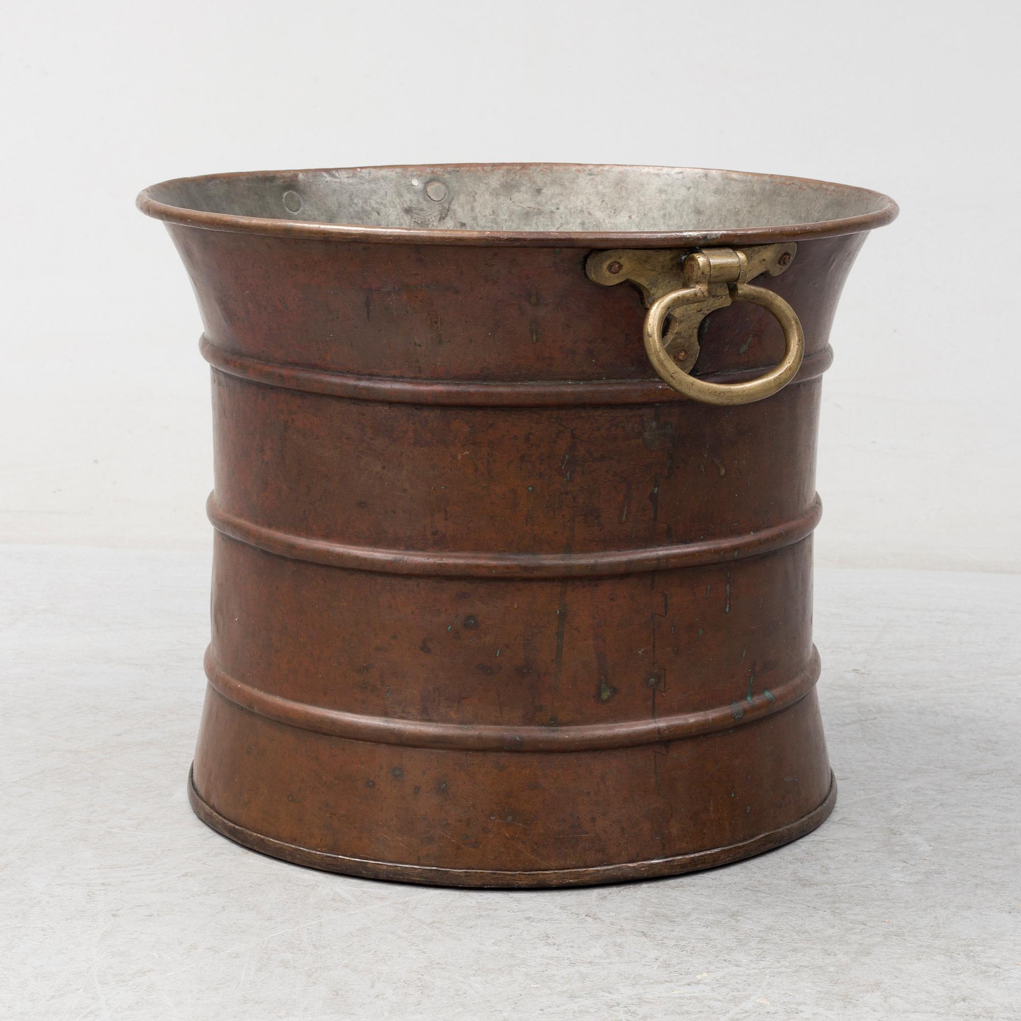 a copper tub from around 1900.