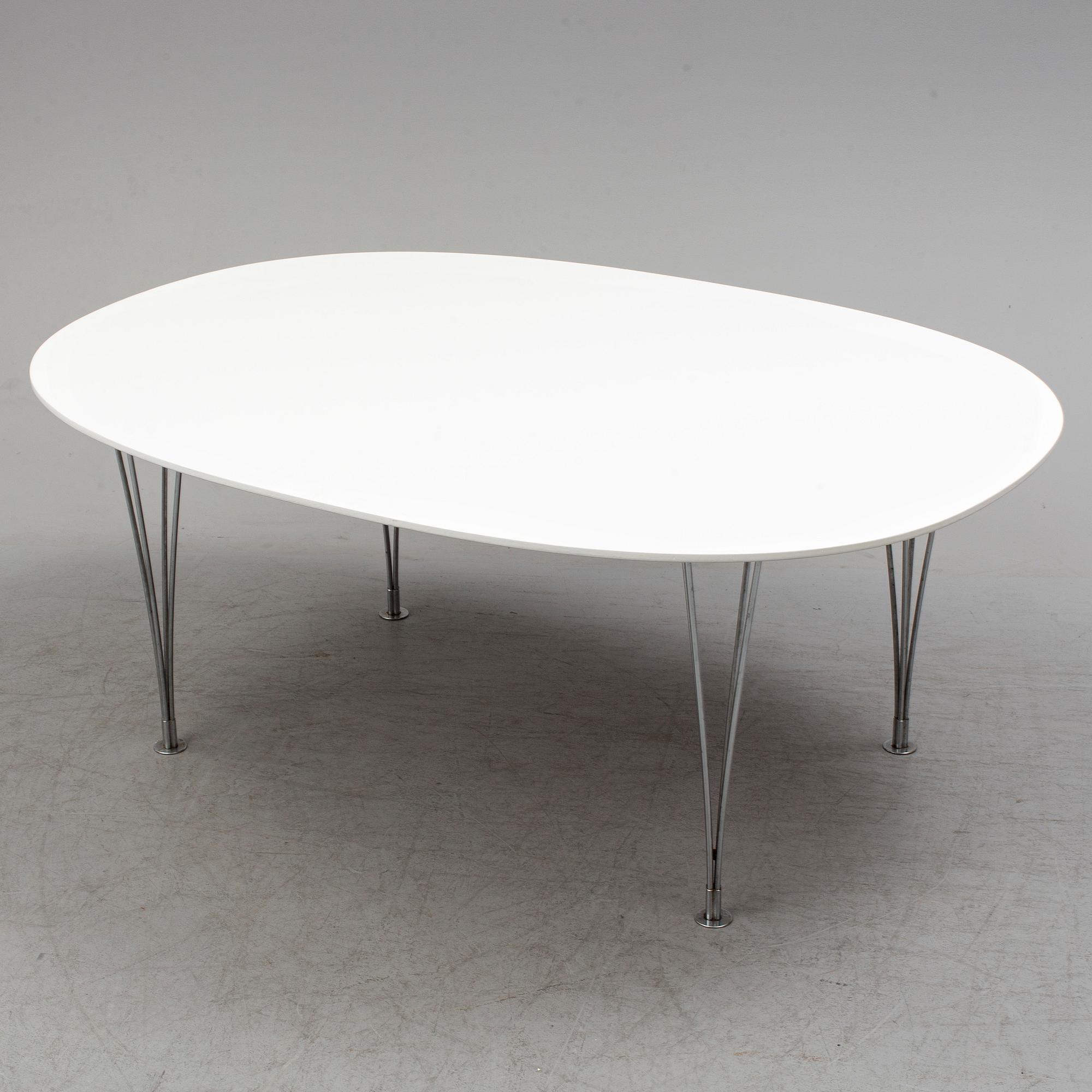 Piet Hein & Bruno Mathsson, bord, "Elips"  Fritz Hansen, Danmark.