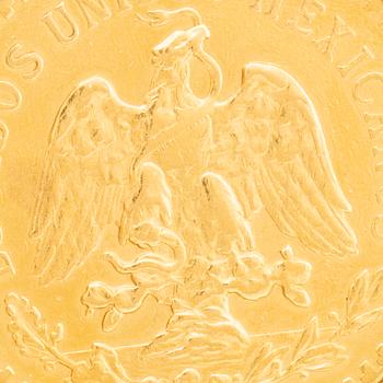 MYNT, guld 21,6 K, 50 Pesos, Mexico 1947. Tot 45 gram.