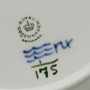 MATTALLRIKAR, 11 st, porslin, "Musselmalet", Royal Copenhagen.