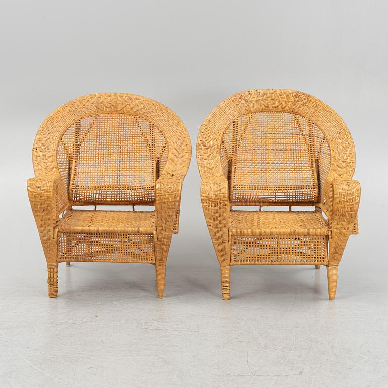 Fåtöljer ett par, Rotting, omkring 1900-talets mitt.