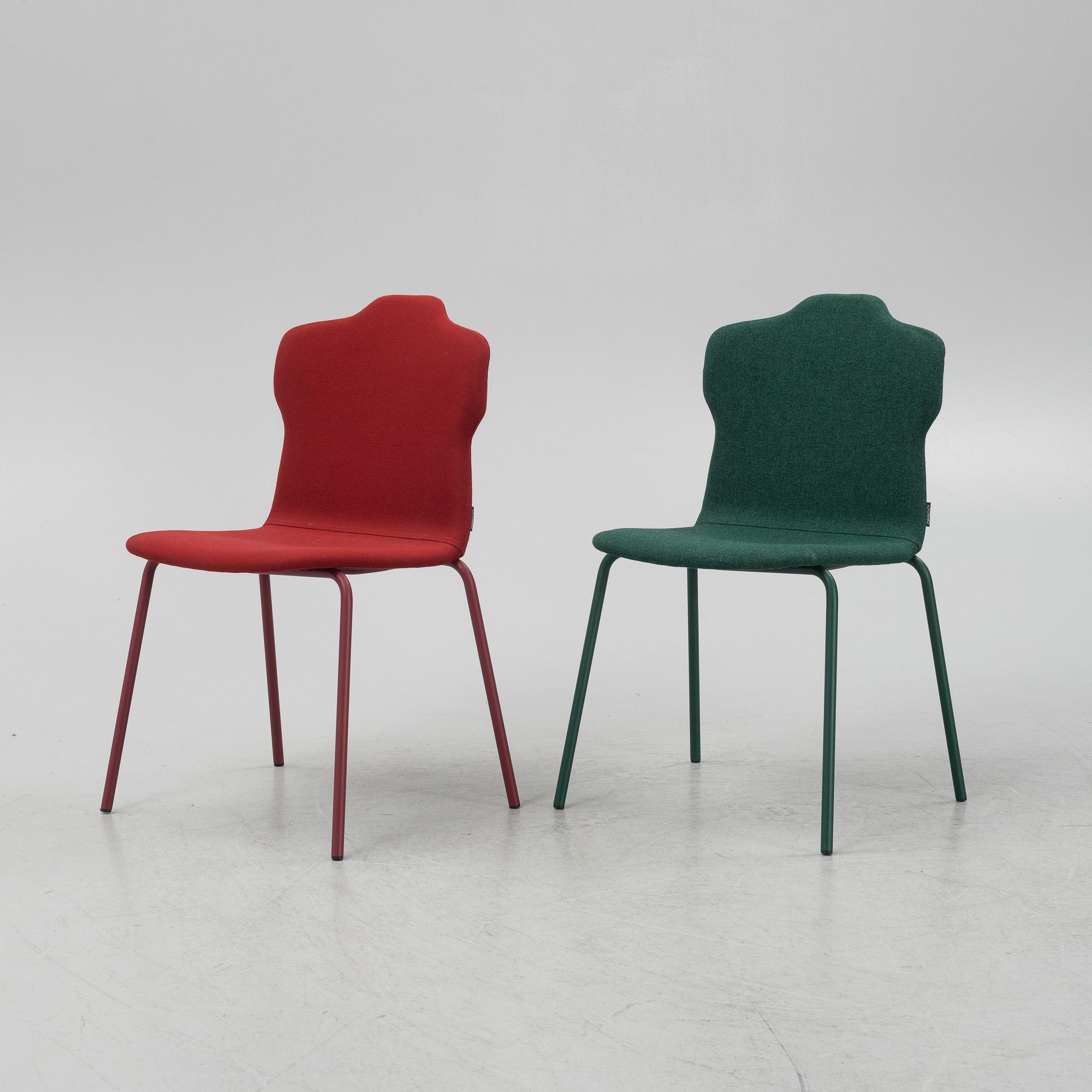 Claesson Koivisto Rune, two 'Jacket' prototype chairs, Offecct.