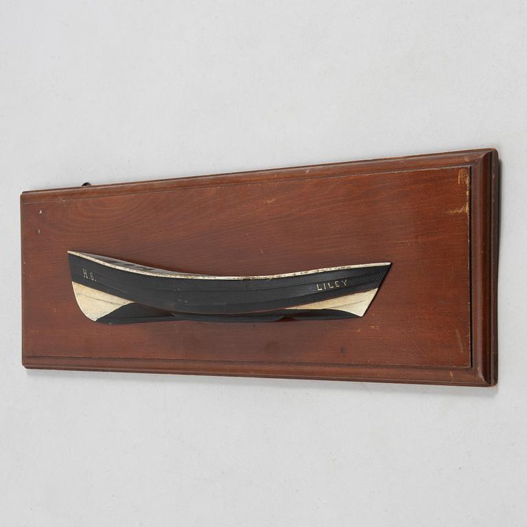 A boat model, 'Liley', first half of the 20th century.