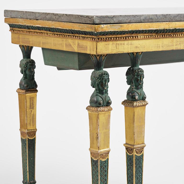 Konsolbord, Stockholmsarbete, omkring år 1800, Sengustavianskt.