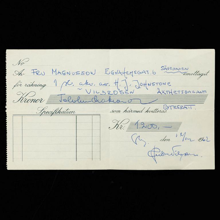 Henry James Johnstone, Girl with Wild Roses.