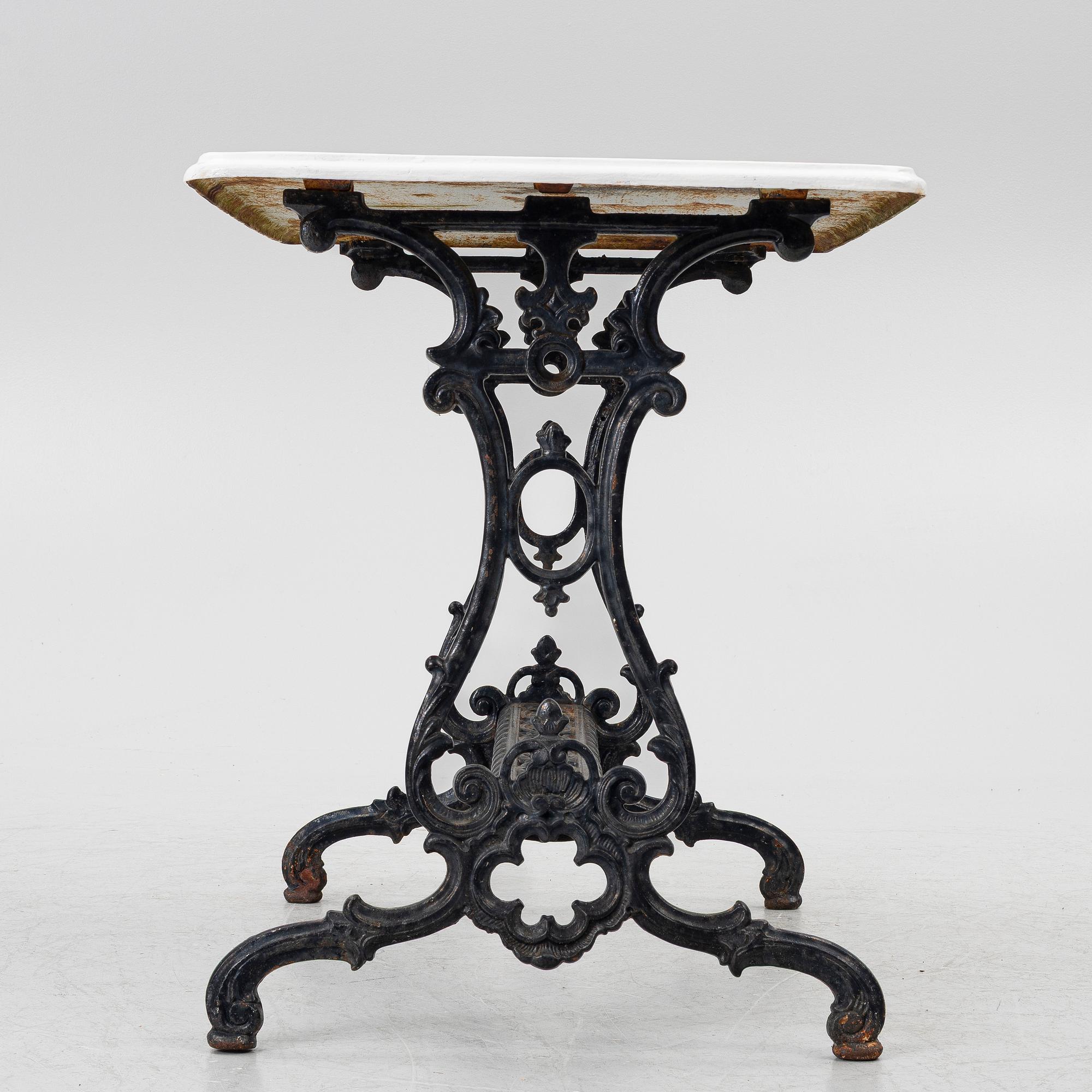 Trädgårdsbord, 1900-talets andra hälft.