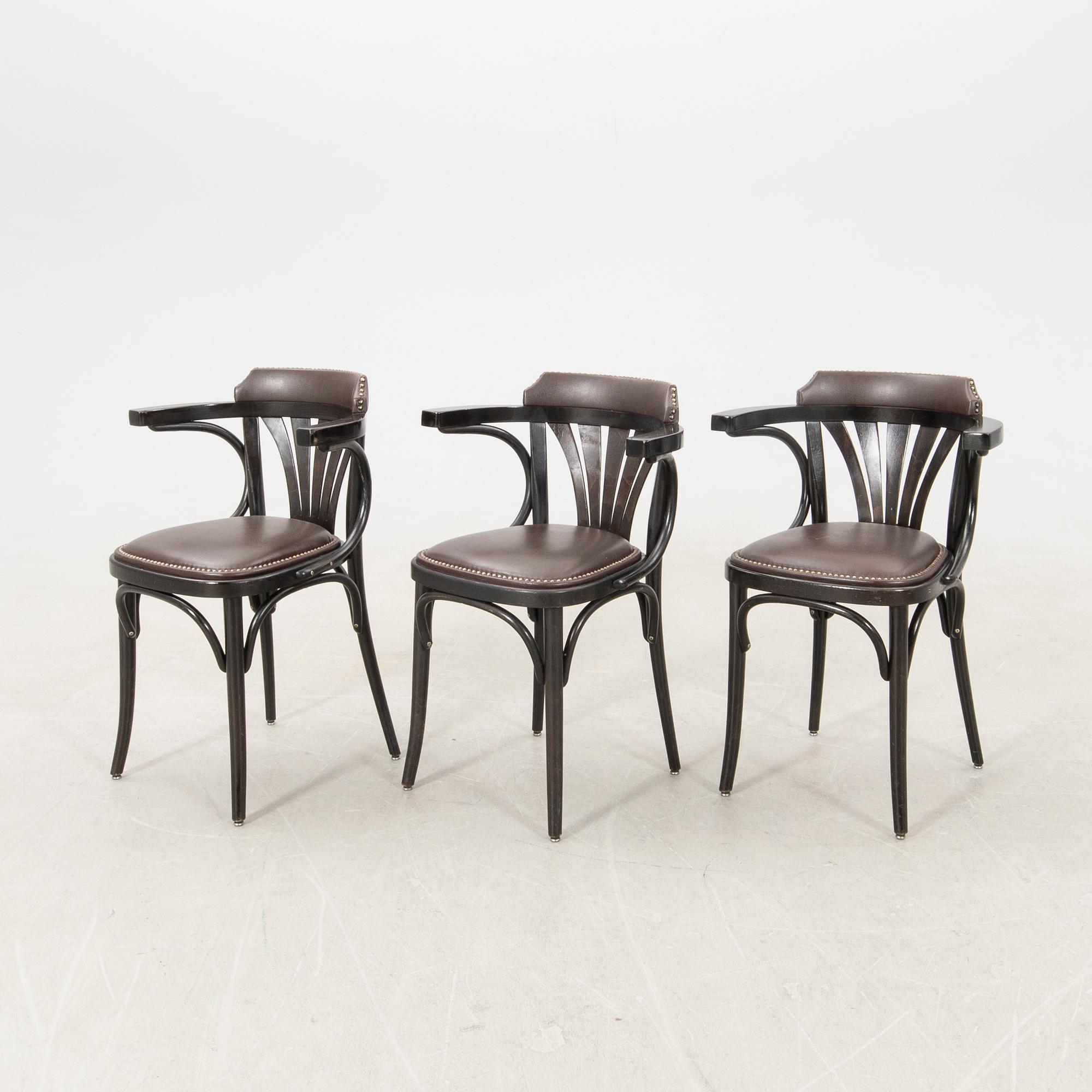 Armchairs 6 pcs model no 24, Thonet 21st century.