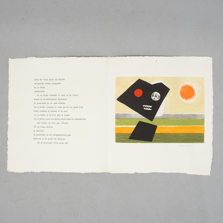 Max Papart & Jacques Prévert, a book, 2le jours des temps", Galerie Bosquet Goutal Darly, Paris 1975, numbered 81/145.