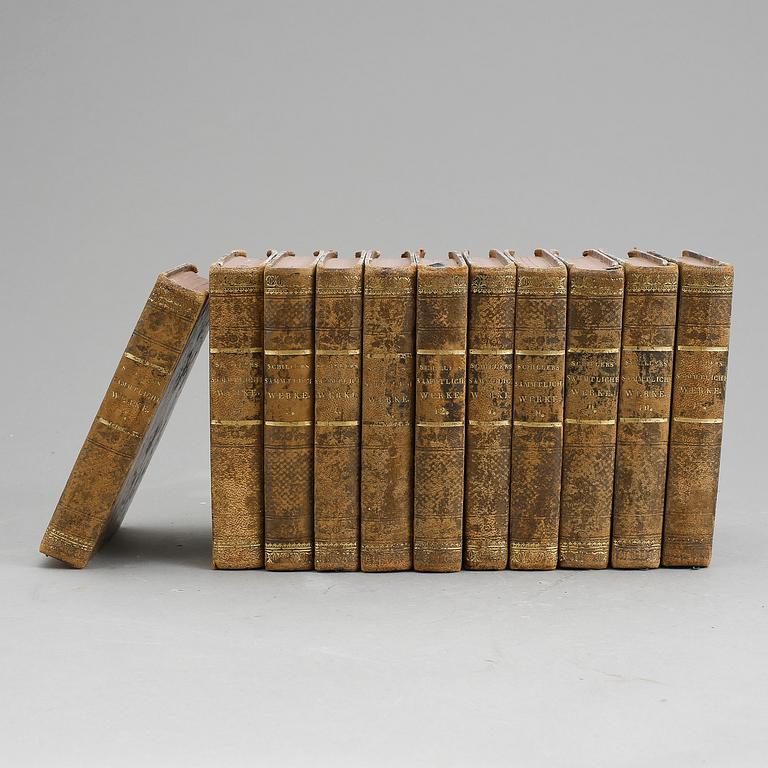 FRIEDRICH SCHILLER, 11 vol, Sämmtliche Werke, Stuutgart & Tübingen 1838.