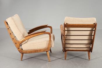 FÅTÖLJER, ett par, 1900-talets mitt.