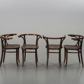 4 THONET ARMCHAIRS.