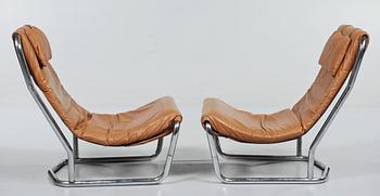 FÅTÖLJER, ett par, 1960/1970-tal.