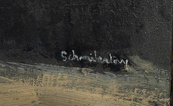 Bertram Schmiterlöw, oil on canvas, signed.