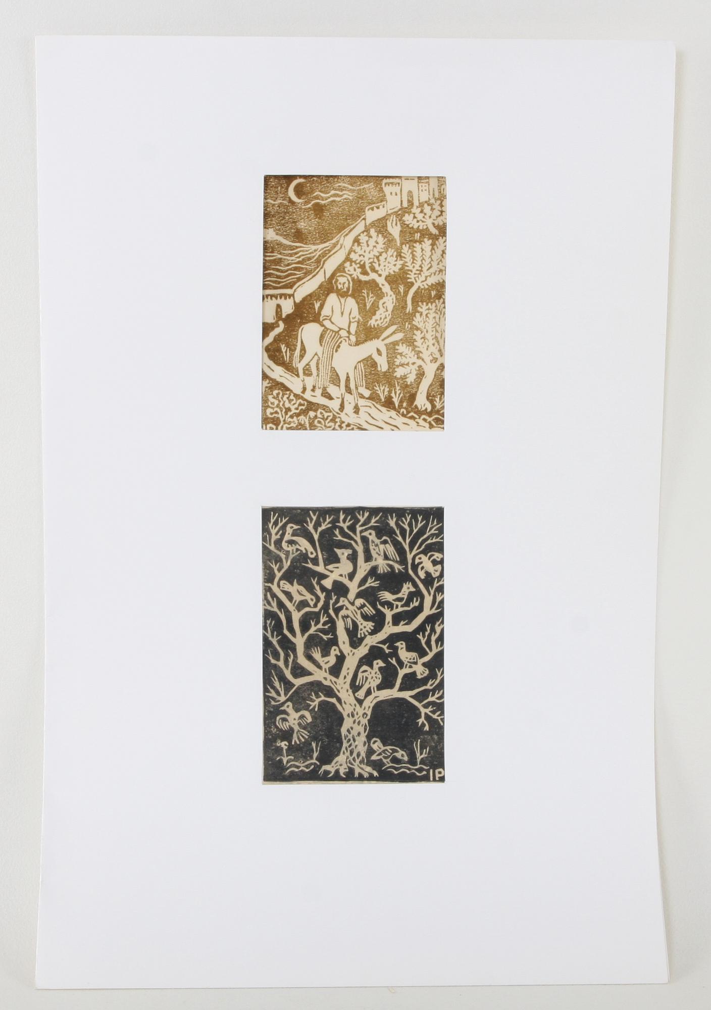 INGA PALMGREN, träsnitt, 7 st,