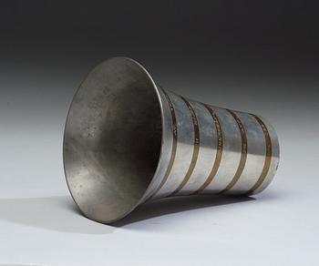 Estrid Ericson, An Estrid Ericson pewter vase by Svenskt Tenn 1948.