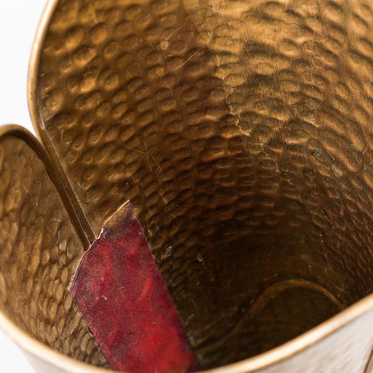 A BRASS UMBRELLA STAND, first half of the 20th century.