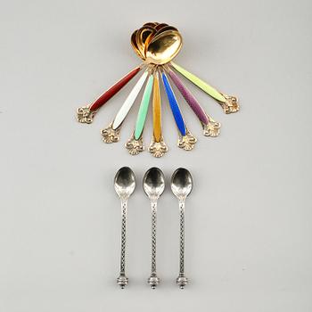MOCKASKEDAR, 23 st (14+9), silver, 1900-tal. Vikt ca 204 g.