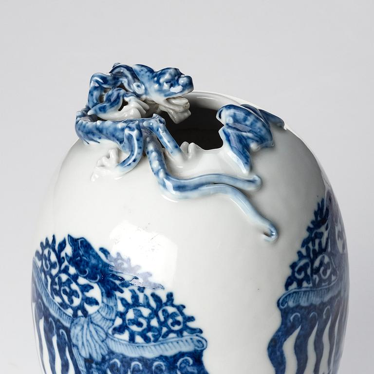 A Chinese vase, circa 1900 with Yongzheng mark.