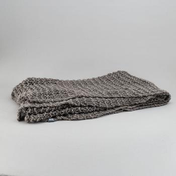 Eldblå, filt/överkast, Gotlandic wool.