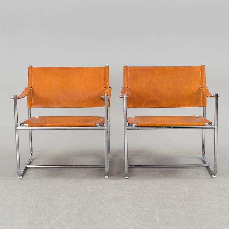 A pair of"Amiral" easy chairs design KArin Mobring for IKEA, 1970s.