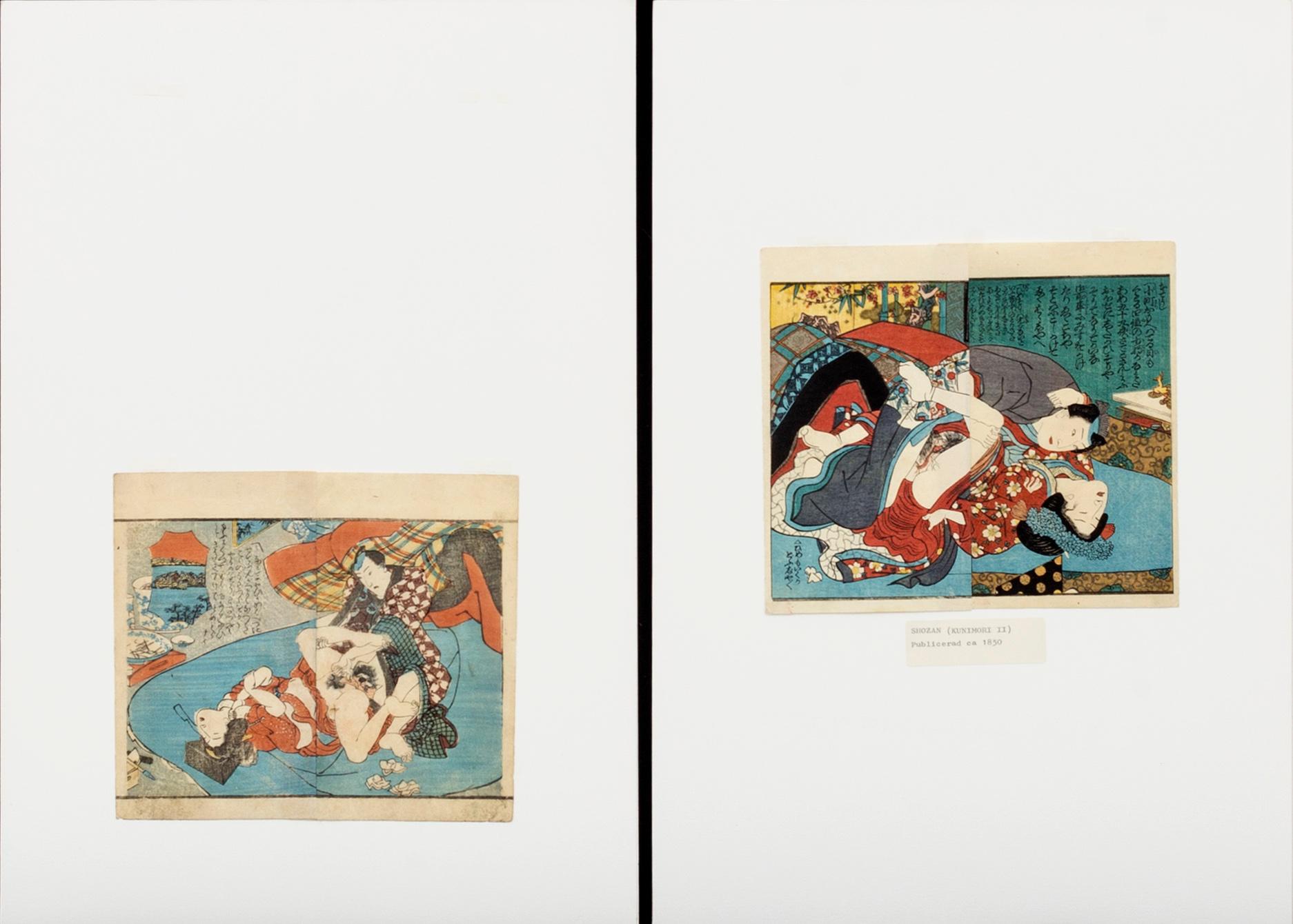 JAPANSKA TRÄSNITT, 10 + 9 st 18/1900-tal.