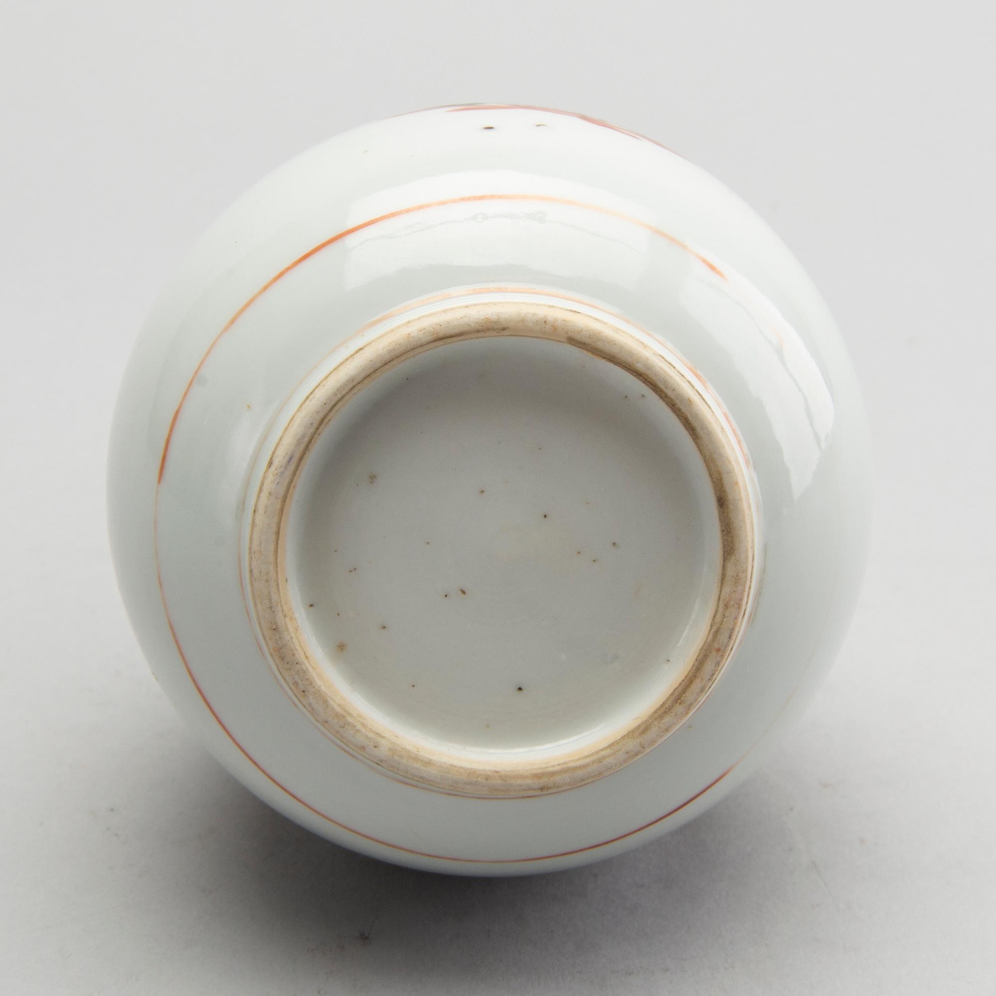 A Chinese 18th century famille verte porcelain vase.