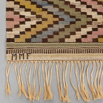 MÄRTA MÅÅS-FJETTERSTRÖM, MATTO, "Vit botten", flat weave, ca 252 x 154 cm, signed MMF.