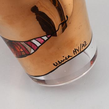 SKULPTUR, glas, Ulrica Hydman-Vallien, Kosta Boda Atelier, 1900-talets fjärde kvartal.