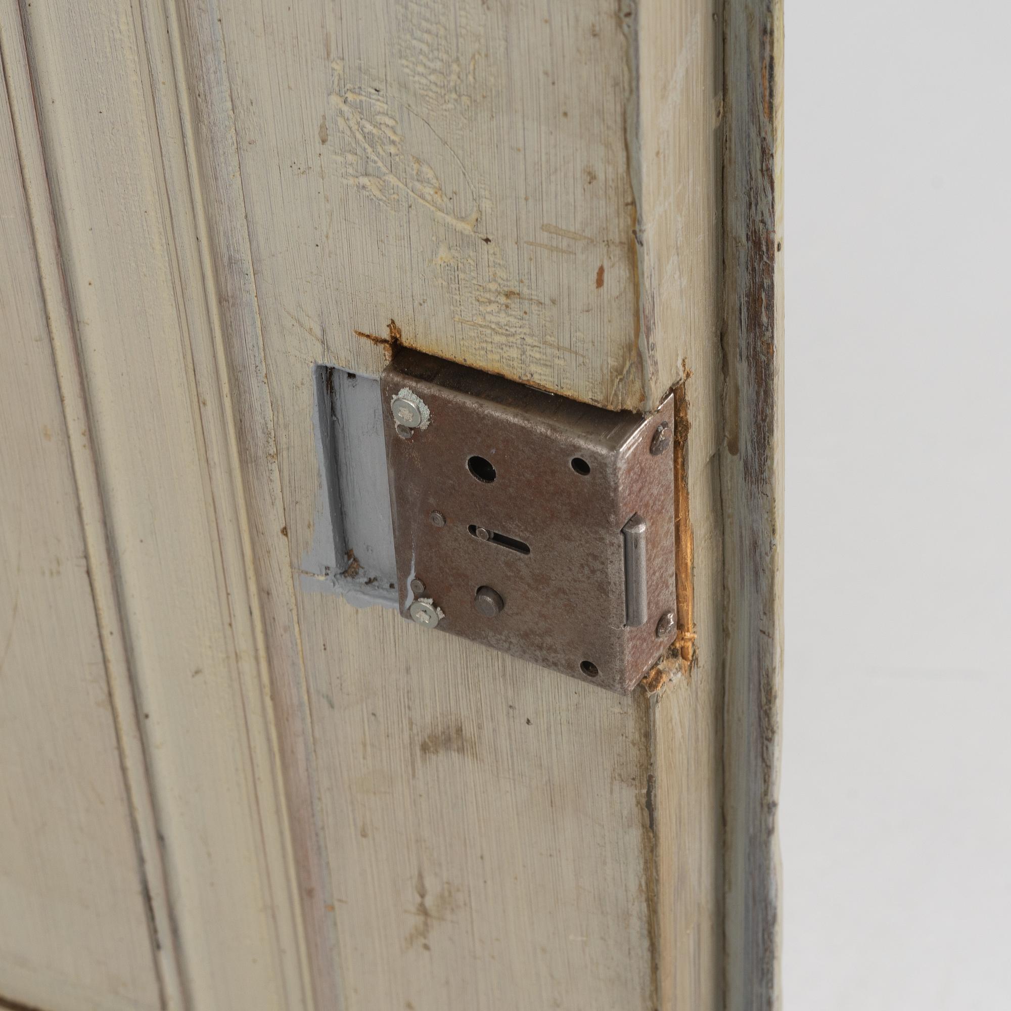 A painted cabinet, 19th Century.
