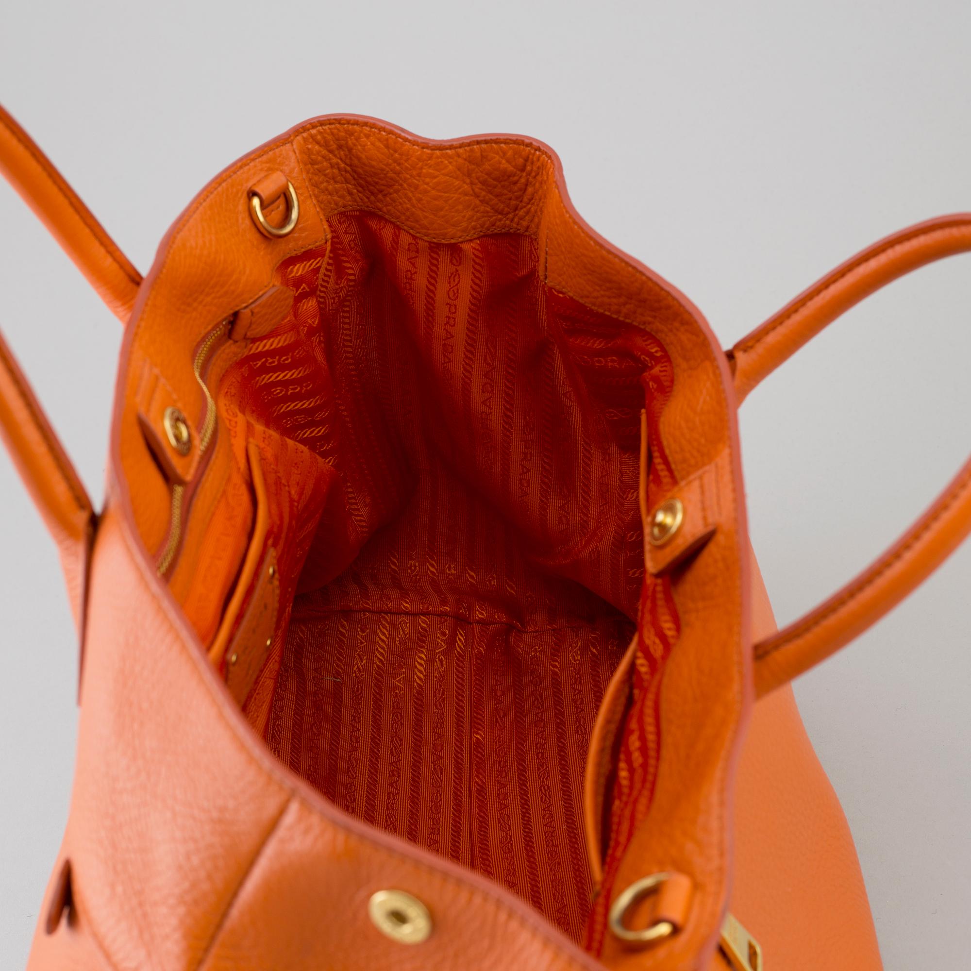 A 2012 Prada bag, made in Italy.