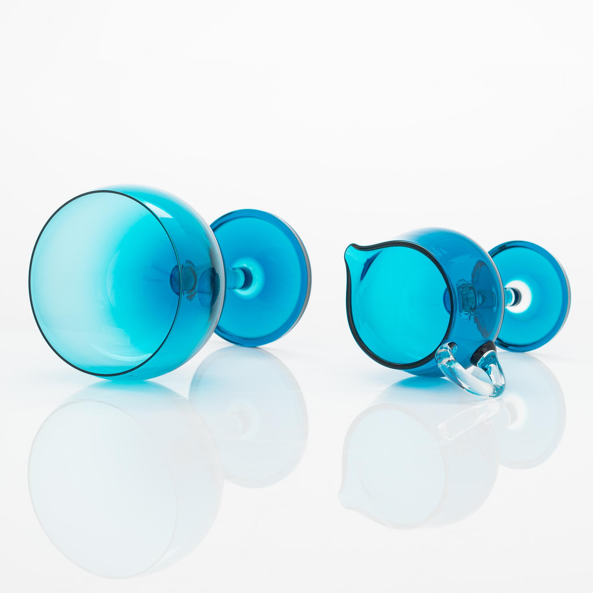 Nanny Still, glasservis, "Harlekin", 12 delar, Riihimäen Lasi Oy.