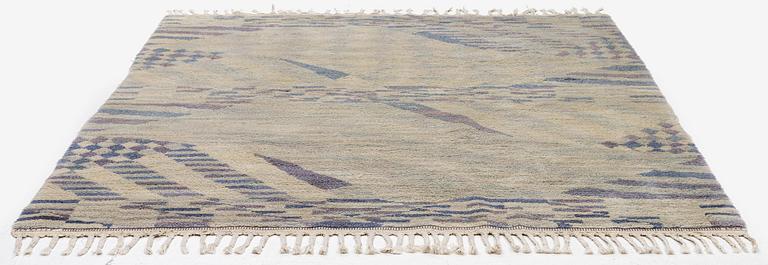 Barbro Nilsson, a carpet, 'Sandbotten', knotted pile, c. 215  x 186 cm, signed AB MMF BN.