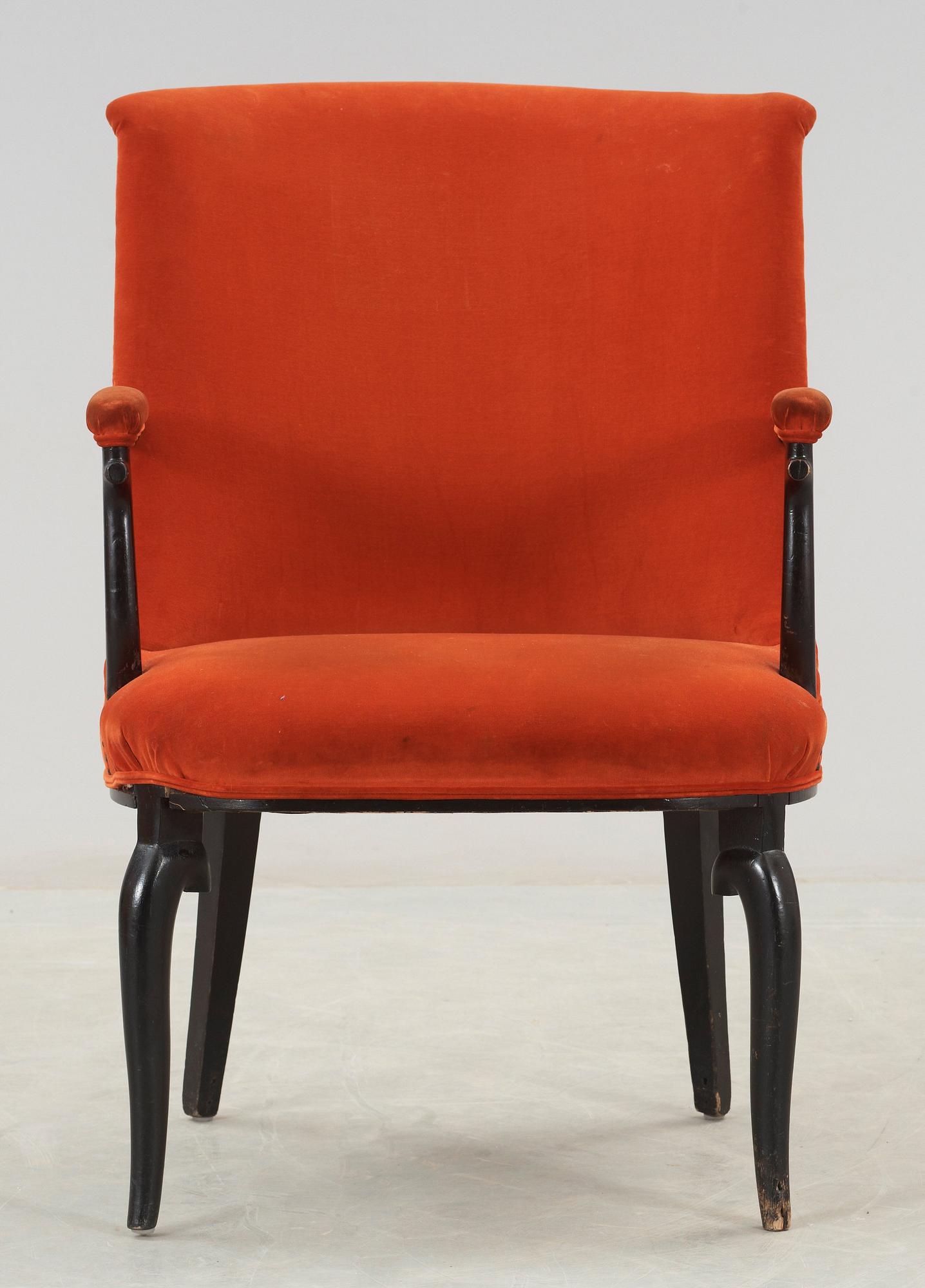 A Gunnar Asplund armchair, Nordiska Kompaniet, ca 1922-23.