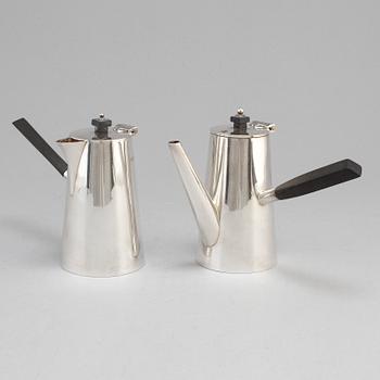 ATKIN BROTHERS, two silver pots, Sheffield 1931 och 1936.