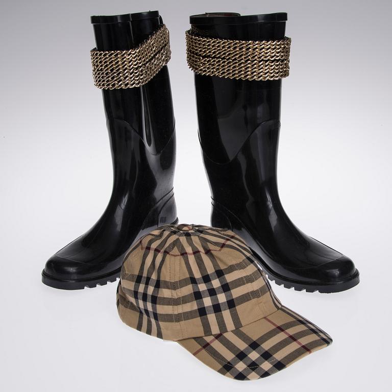 SKOR och HATT, Burberry.