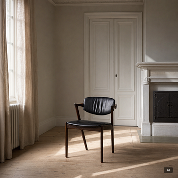 Kai Kristiansen, Four chairs, model 42, Schou Andersen, Denmark, 1950s.