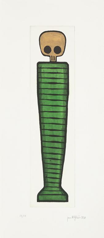 Jan Håfström, färgetsning, 2020, signerad 16/50.