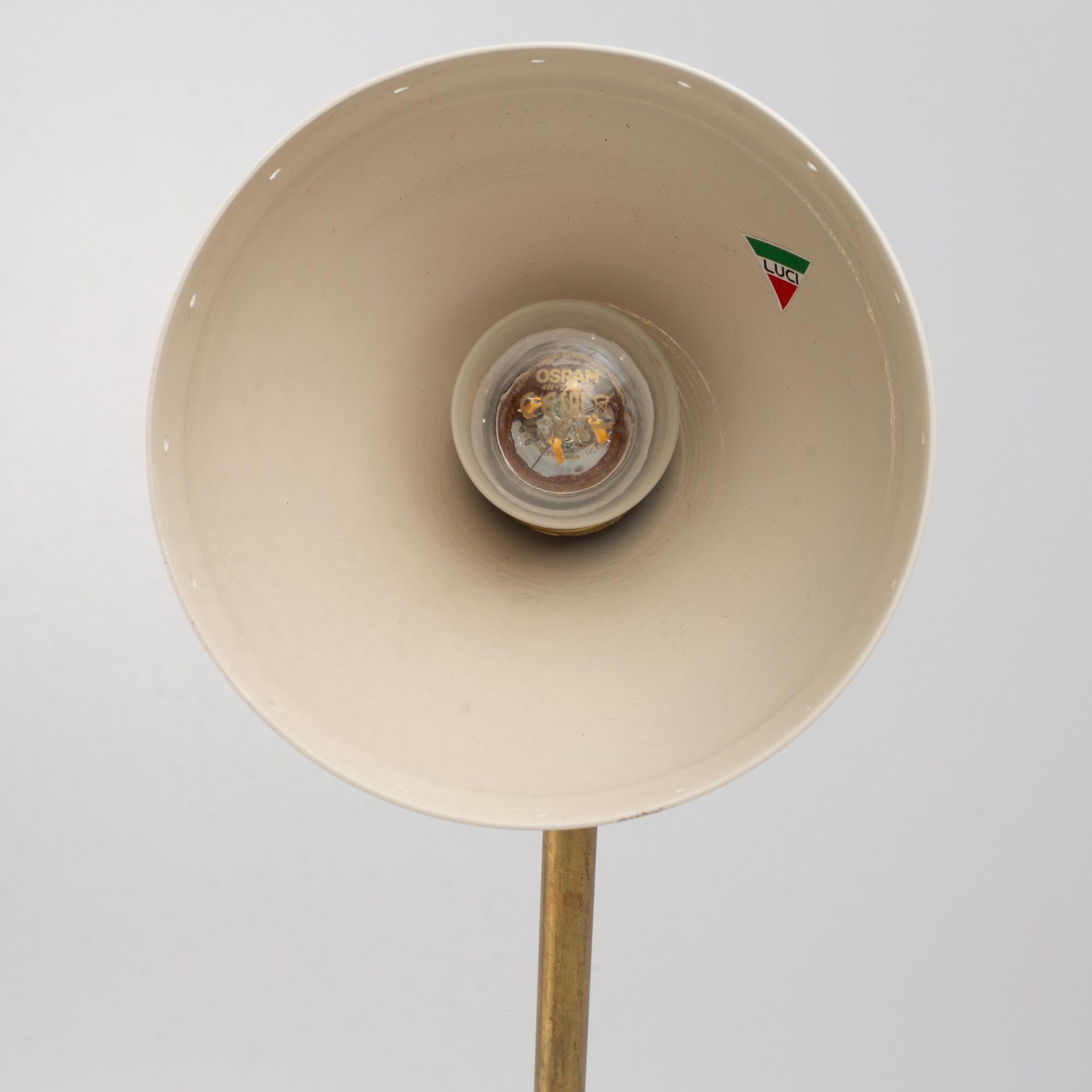 Floor lamp, "Diabolo White", Luci, Parma, Italy.