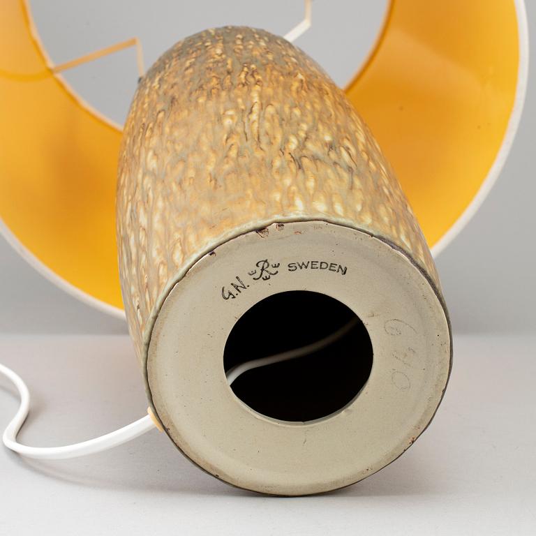 GUNNAR NYLUND, a 'Rubus' stoneware tabel light from Rörstrand.