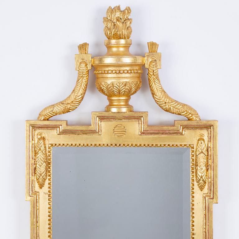 A Gustavian style 'Meunier' mirror, IKEA, 1990's.