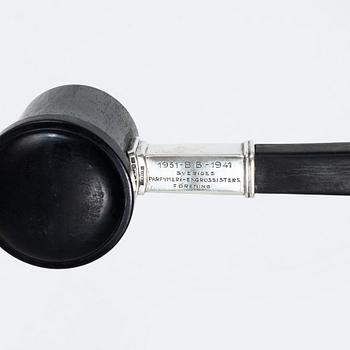 Atelier Borgila, A silver and wood ceremonial mallet, Stockholm, Sweden 1941.