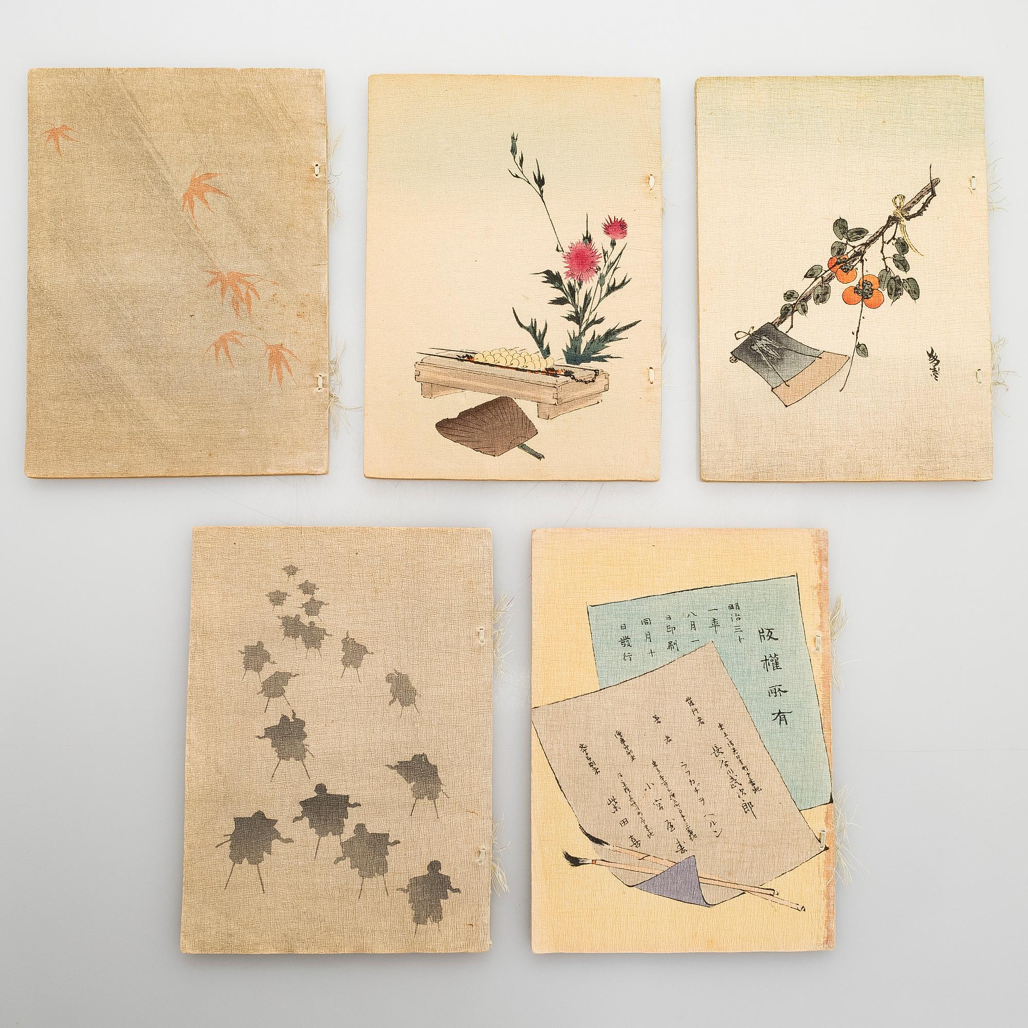 A set of five books of Japanese fairy tales. Rendered in to English By Lafcadio Hearn. T Hasegawa Publisher,