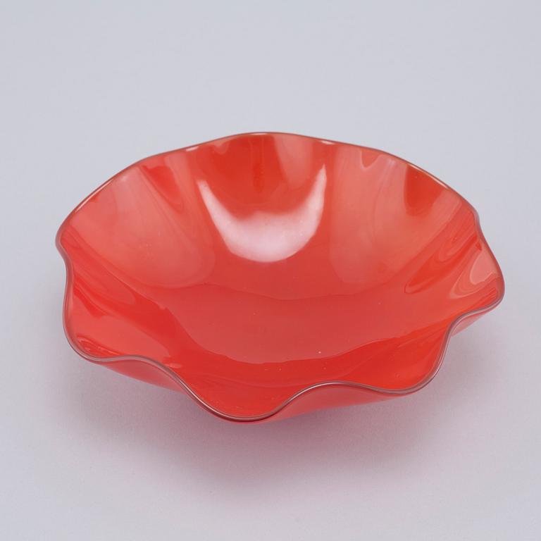 SVEN PALMQVIST, skål, glas, "Kantara", Orrefors, 1940/60-tal.